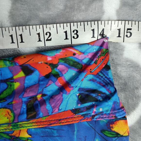 Dona Jo Skort Womens Large Blue Multicolor Athletic Tennis Skort Shorts Pocket - Picture 6 of 9